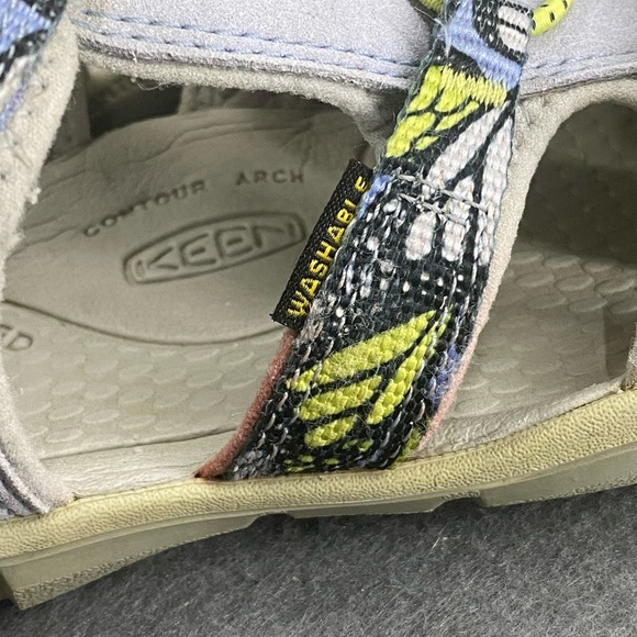 KEEN Seacamp 2CNX Closed Toe Sandal, Hydrangea/Sharp Green Size 3 Big Kid - Picture 6 of 11